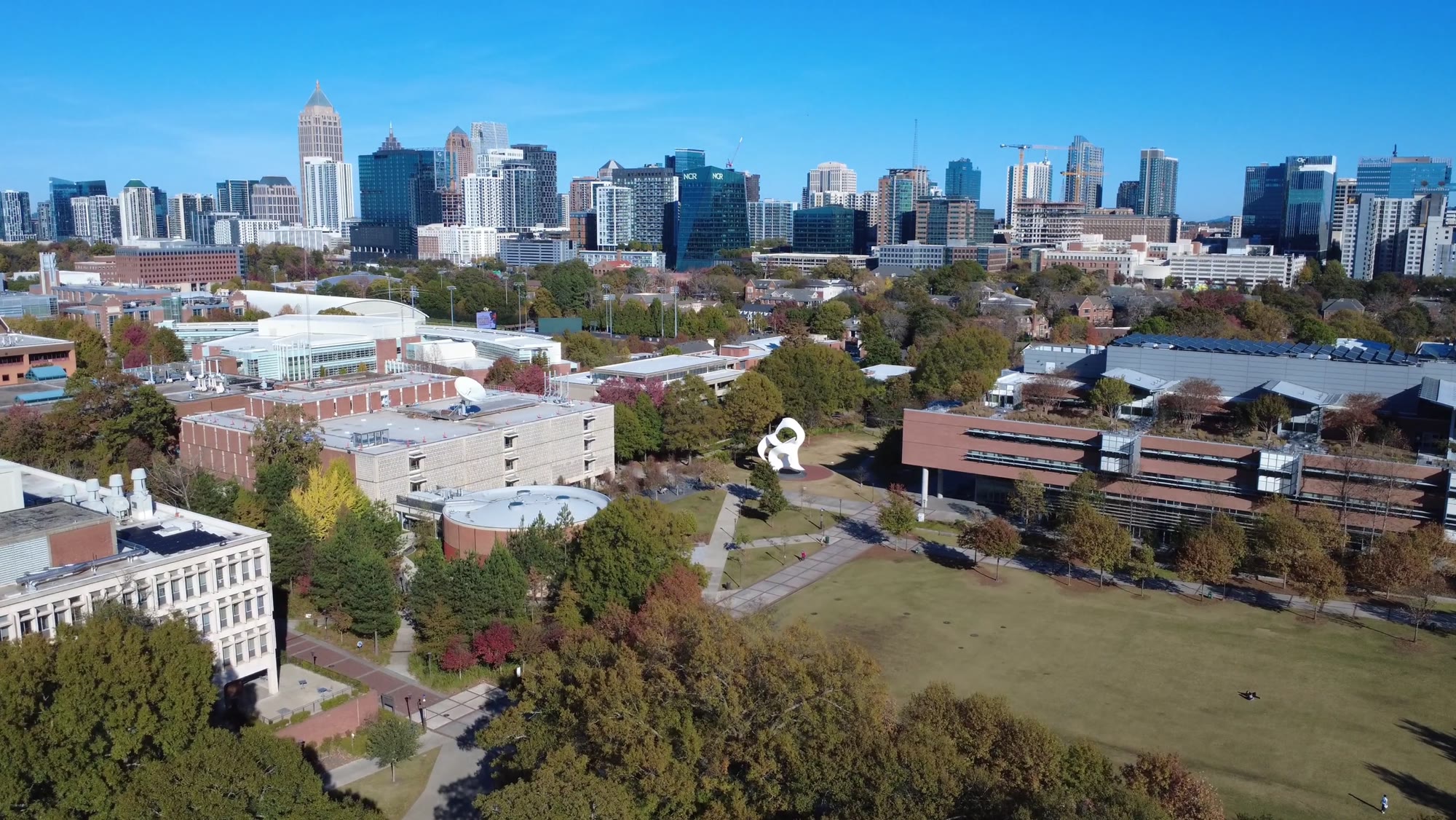 Georgia Tech campus and the Midtown skyline